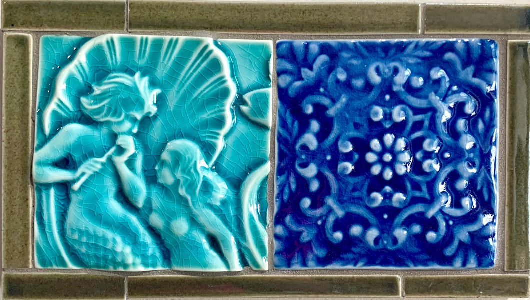 Artisan Tile Panel -Mermaid-Victoria Collage
